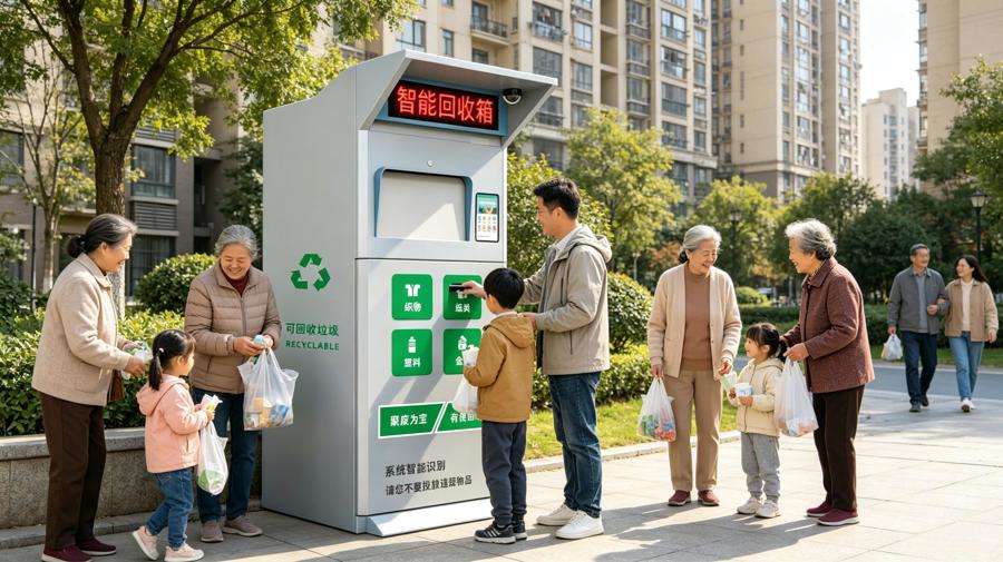 青蓝回收智能回收箱，让每一份可回收物都焕发新生