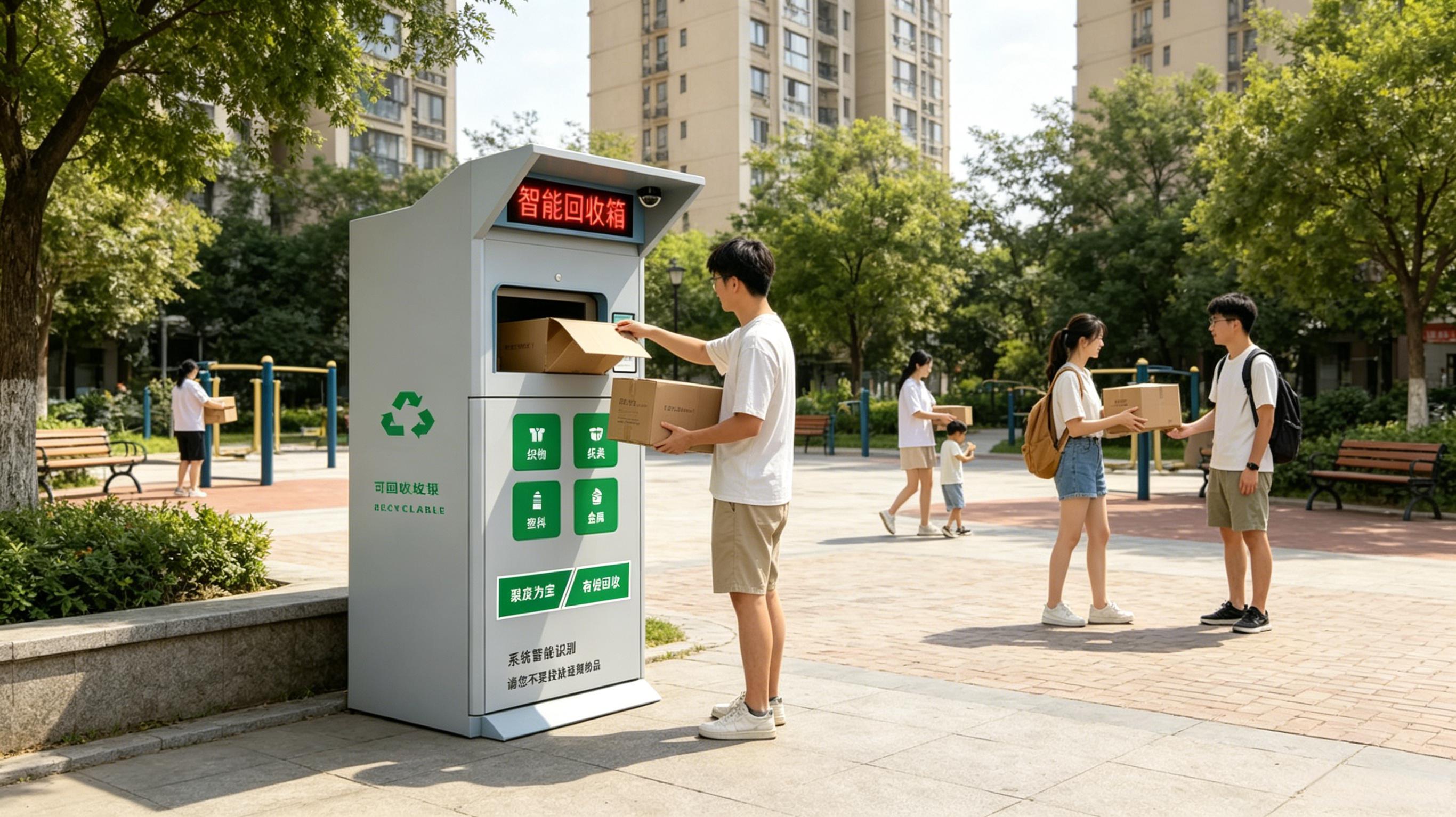 青蓝回收自研智能箱，循环资源换新生活