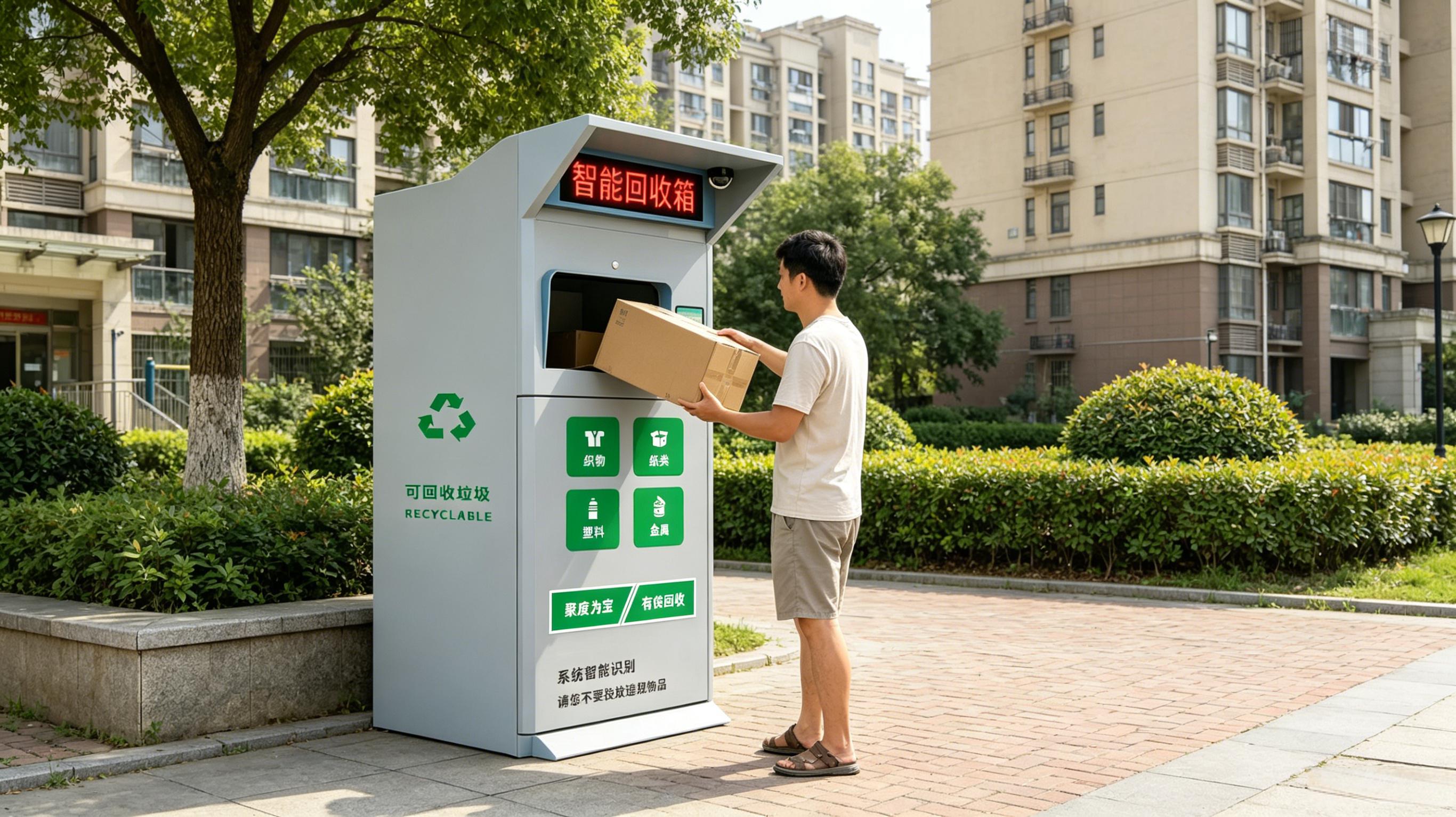 青蓝回收智能回收箱：一机通配全场景，科技赋能无废城市