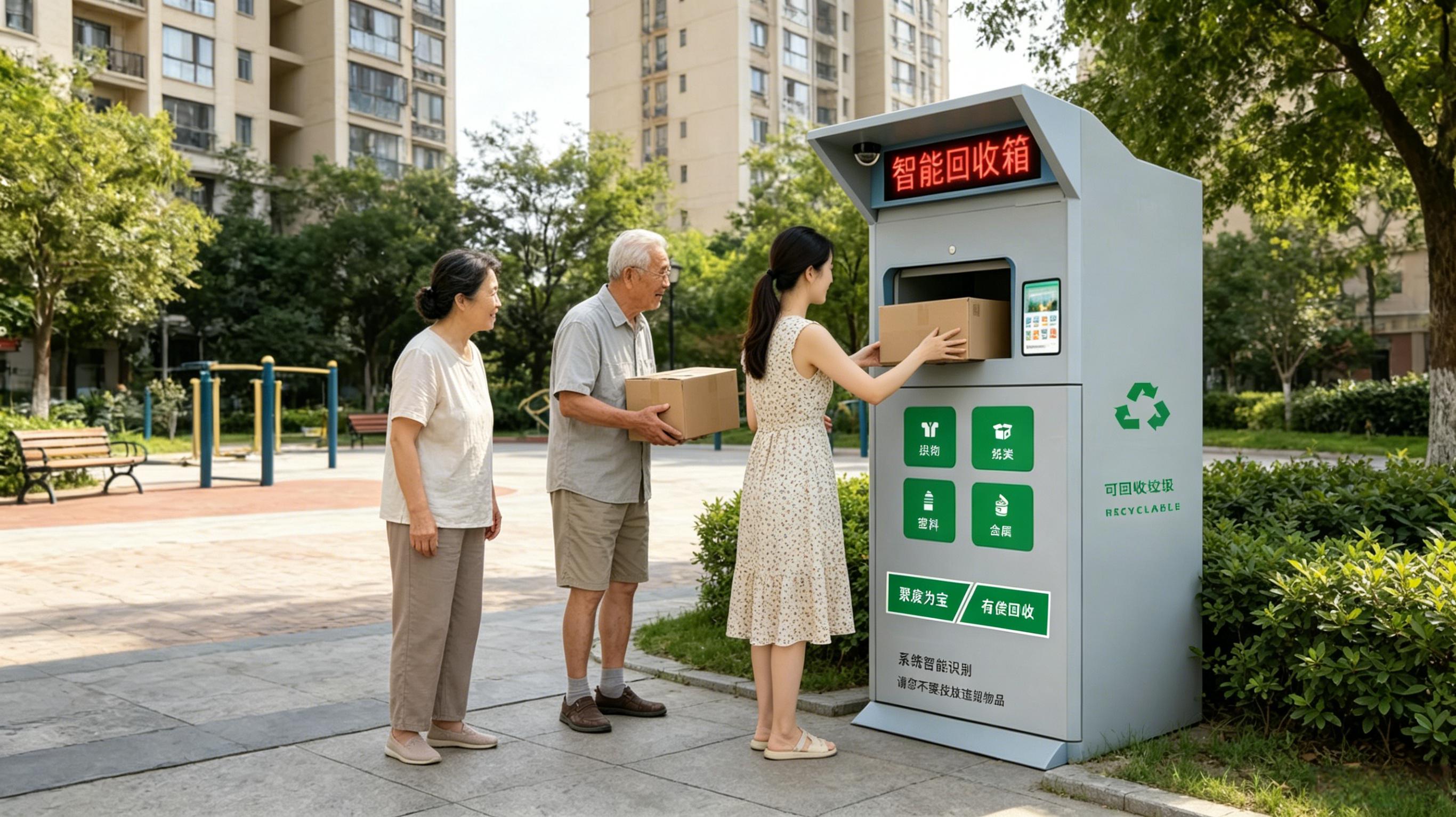 城市蜕变：从前垃圾乱堆，如今一台青蓝智能回收箱点亮社区绿色角落