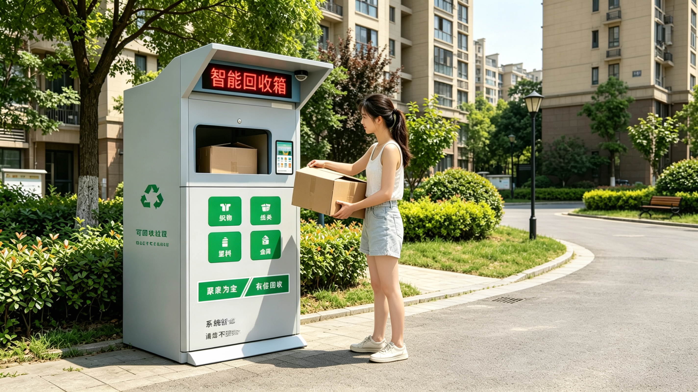社区配套焕新升级，青蓝回收智能箱守护日常幸福感