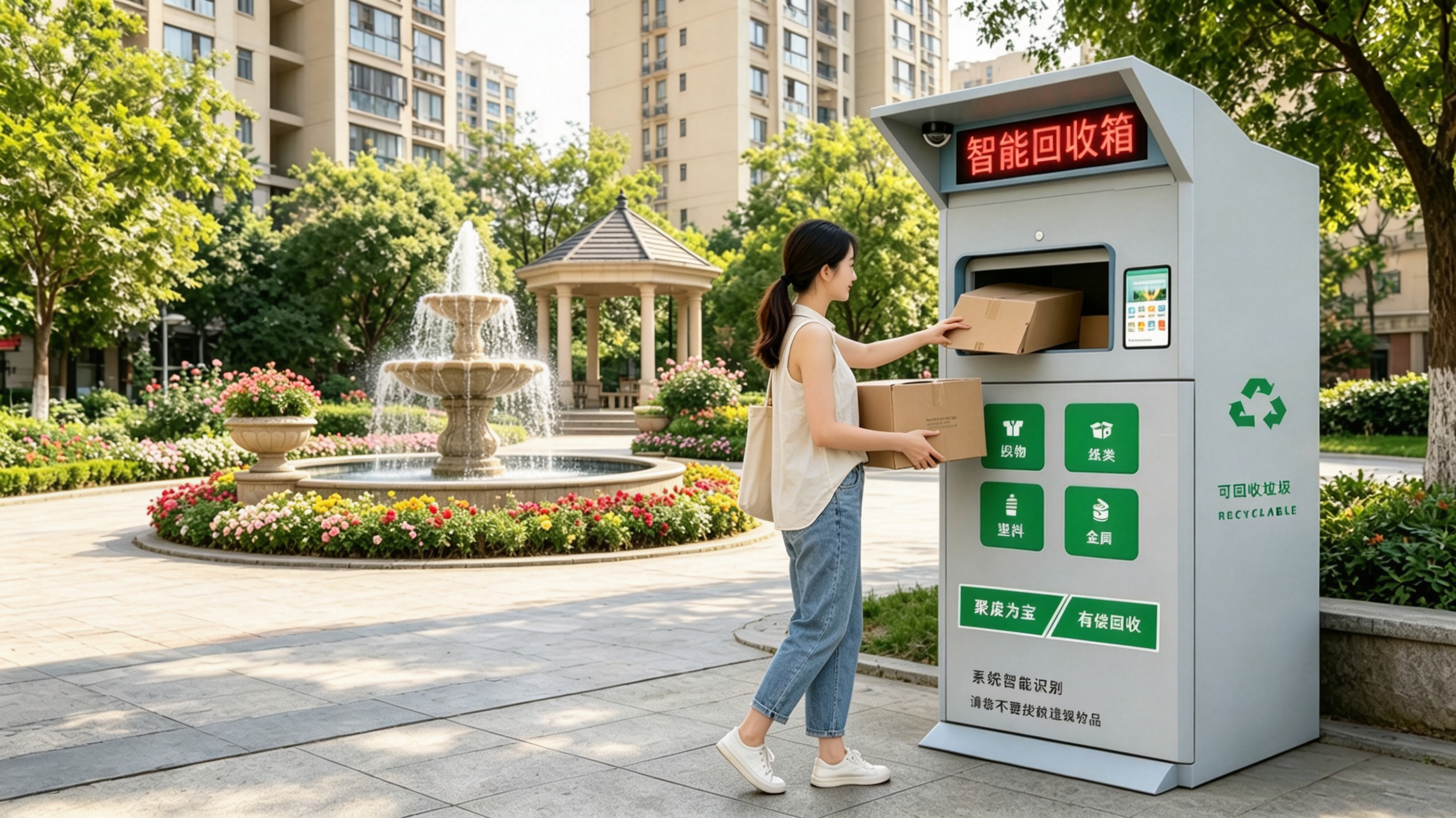青蓝回收智能回收箱：不浪费每一件可利用废品，把闲置变价值