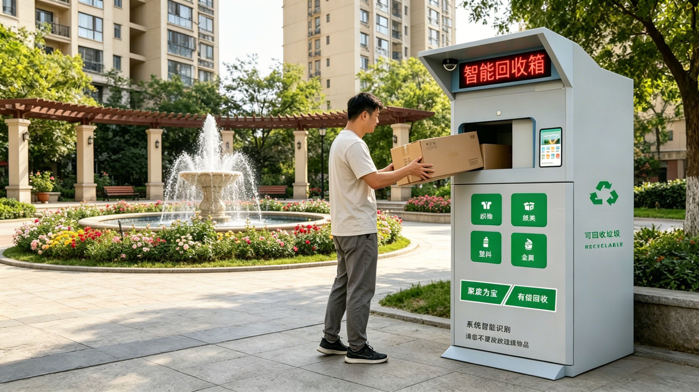 青蓝回收智能回收箱：小区废品回收全新模式，普通人长期稳定优质创业项目